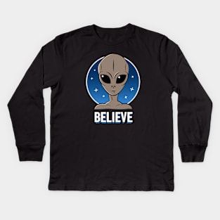 Believe UFO Kids Long Sleeve T-Shirt